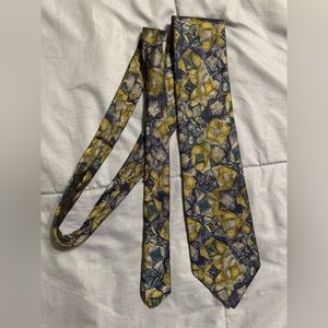 Fendi Italian silk tie abstract print